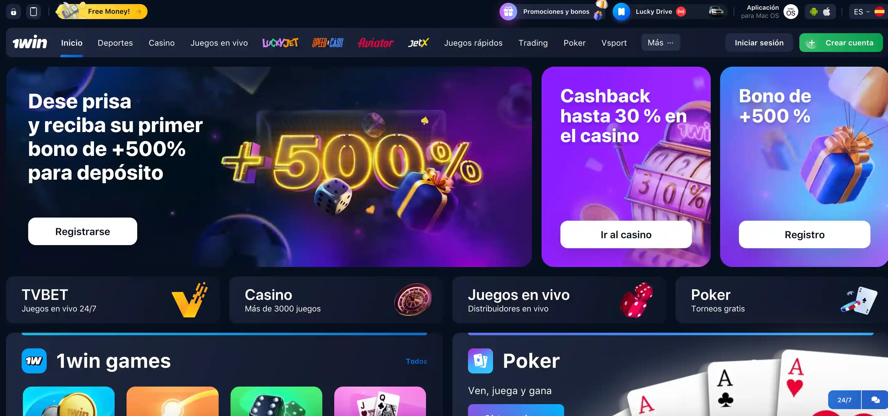 1win apuestas online
